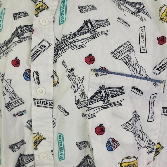 Good Vibes Shirt Men's XL Button Up Slim Fitting New York Short Sleeve Casual - Picture 4 of 9